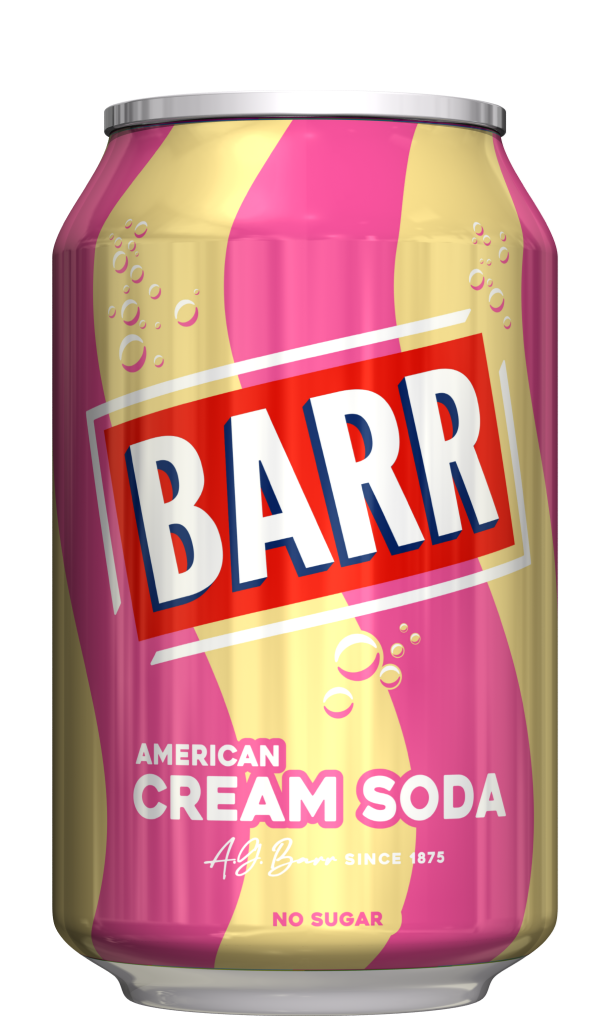 Barr Cream Soda 330ml | British Cream Soda - Kellys Expat Shopping