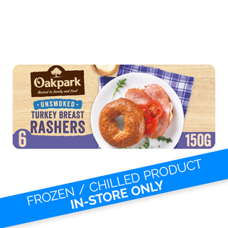 Oakpark Oakpark Unsmoked Turkey Rashers 150g