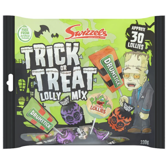 Swizzels Trick or Treat Lolly Mix 330g