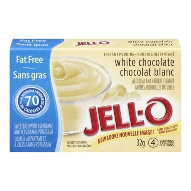 Jell-O Instant Pudding Fat Free White Chocolate 32g