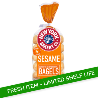 New York Bakery Company New York Bakery Sesame Bagels 5 Pack