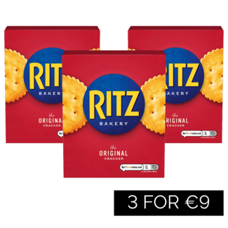 Ritz Ritz 3 FOR €9 - Ritz Crackers 150g