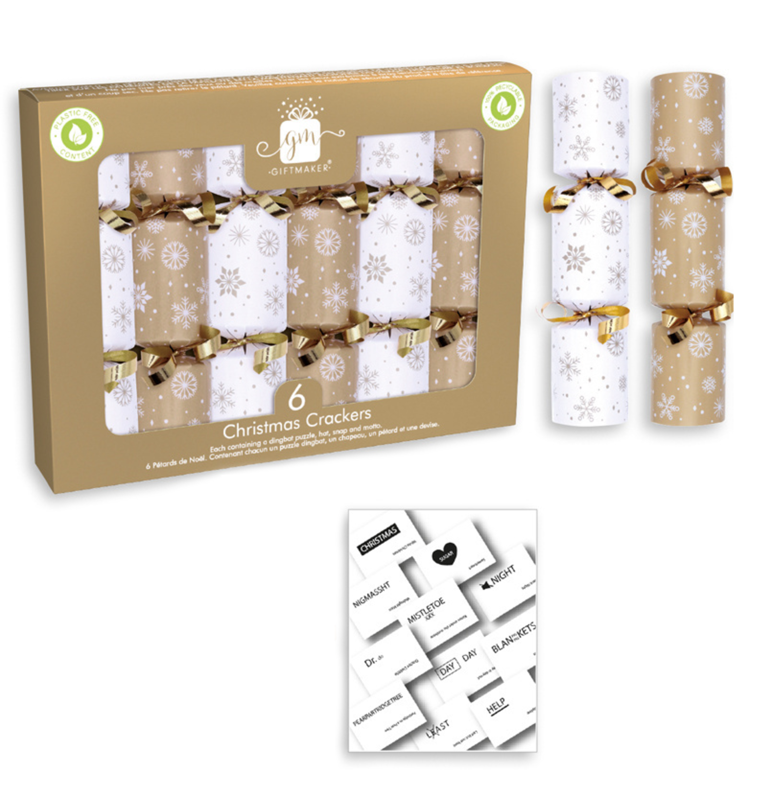 Giftmaker Mini Gold Crackers 6 - Kellys Expat Shopping
