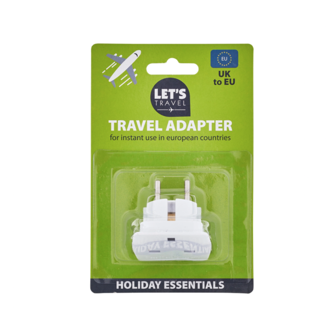 Let's Travel UK to EU Travel Adaptor