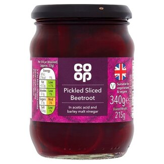 HomeBrand Co op Sliced Beetroot in Vinegar 340g