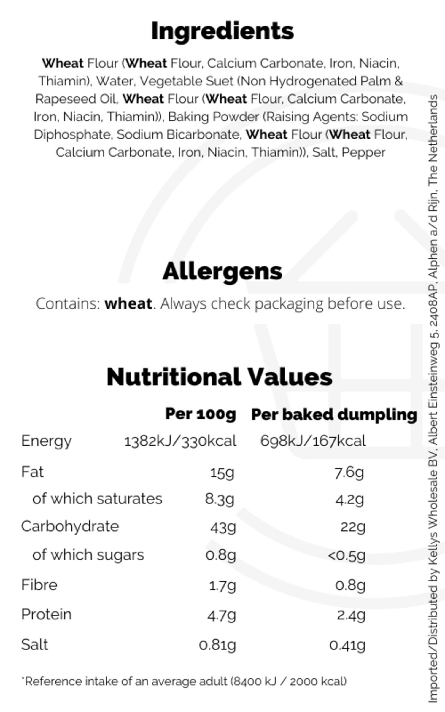 Aunt Bessie's Dumplings 390g Kellys Expat Shopping