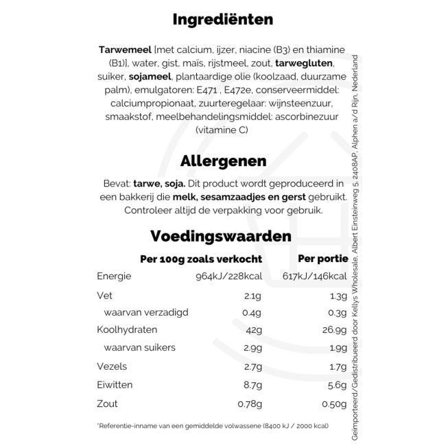 Warburtons English Breakfast Muffins 4pk