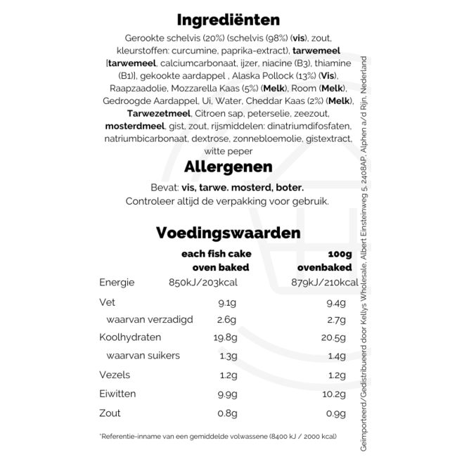 Young's Gastro Signature Breaded Smoked Haddock Mozzarella & Cheddar Fish Cakes 400g