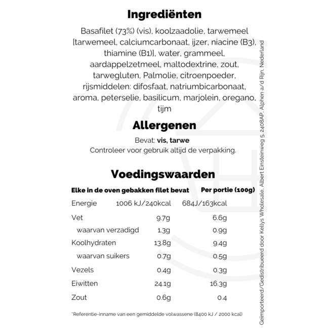 Young's Gastro Tempura Battered 2 Lemon & Herb Basa Fillets 310g