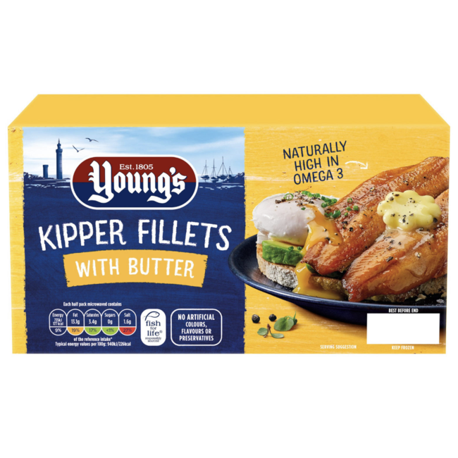 Young's Kipper Fillets with Butter 170g