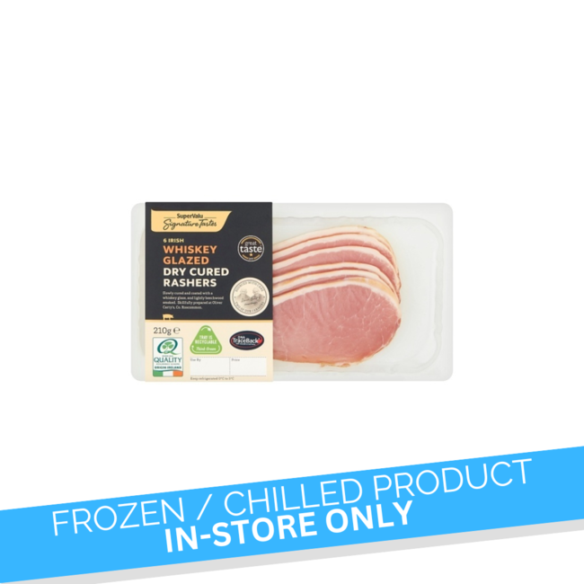 Signature Tastes Signature Whiskey Glazed Dry Cured Rashers 210g