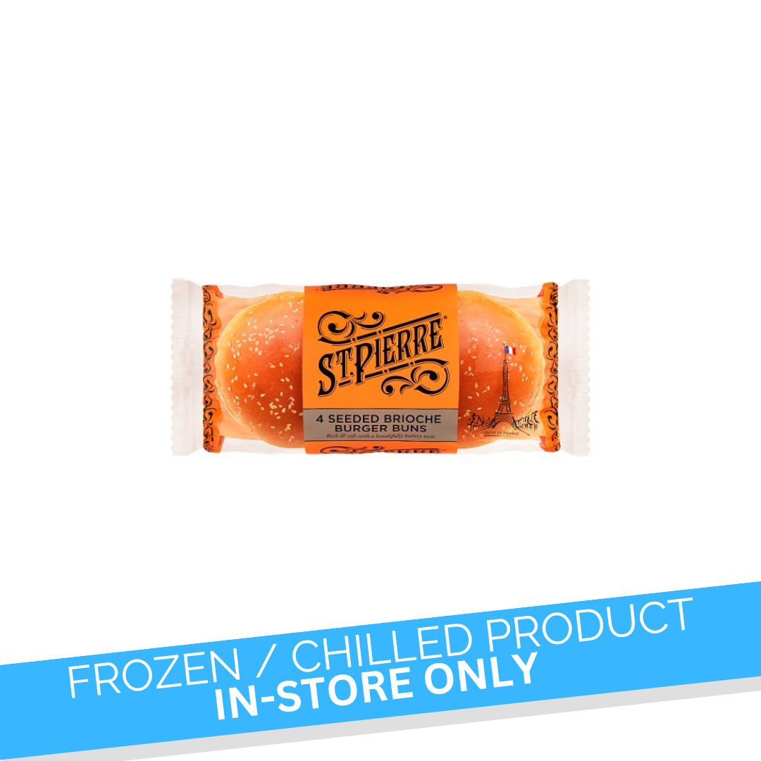 Brioche Seeded Burger Buns 4pk Britse & Amerikaanse producten kopen