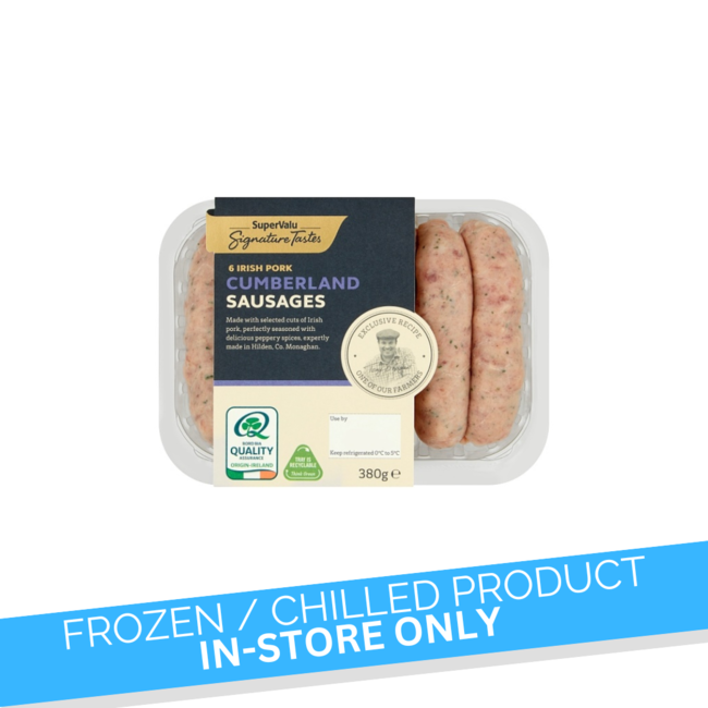 Signature Tastes Irish Pork Cumberland Sausages 6pk 380g