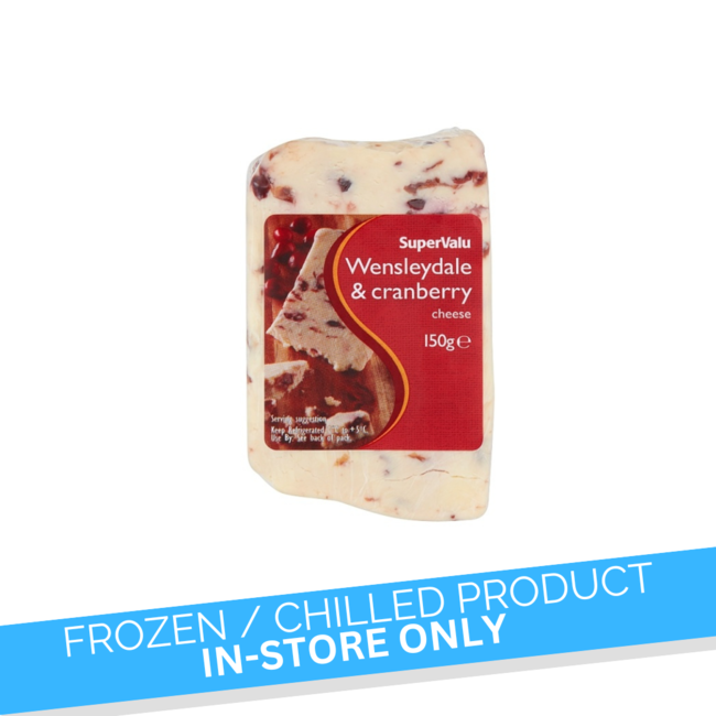 SuperValu Wensleydale & Cranberry Cheese 150g