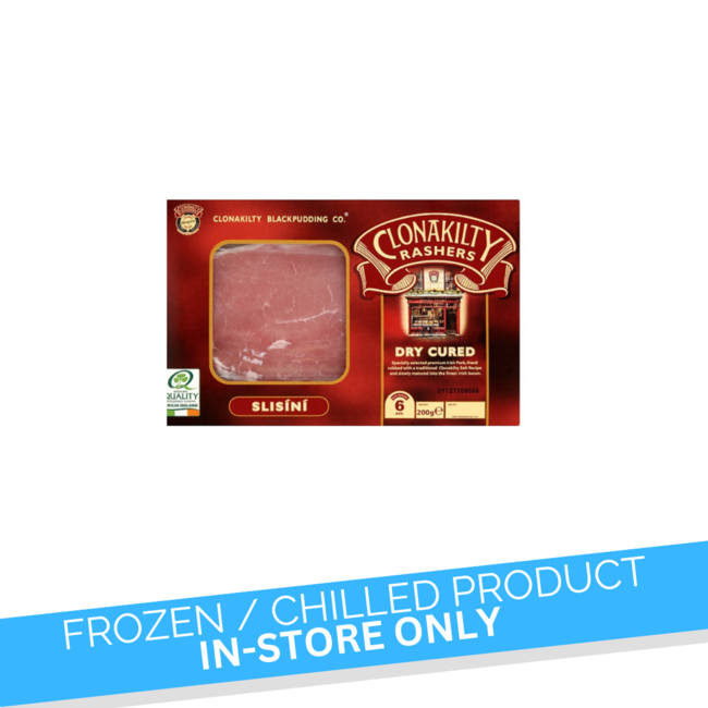 Clonakilty Dry Cure Rashers 200g