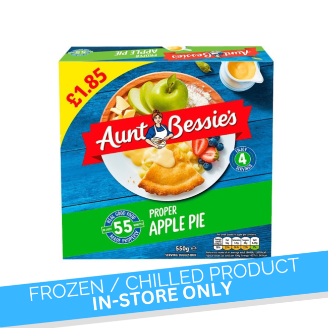 Aunt Bessies Apple Pie 550g PM1.85