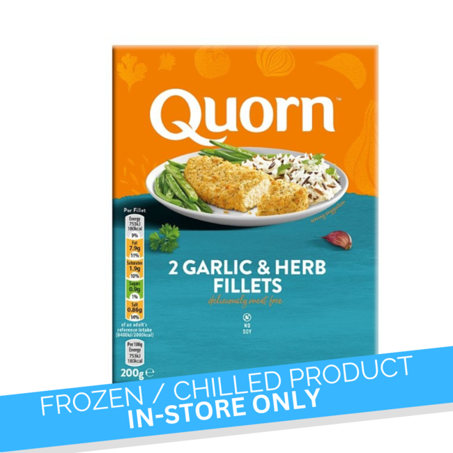 Quorn Garlic & Herb Fillets 2pk