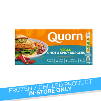 Quorn Quorn Vegan Hot & Spicy Burgers 4pk