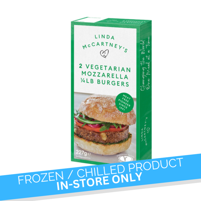 Linda McCartney 2 Vegetarian Mozzarella Burgers