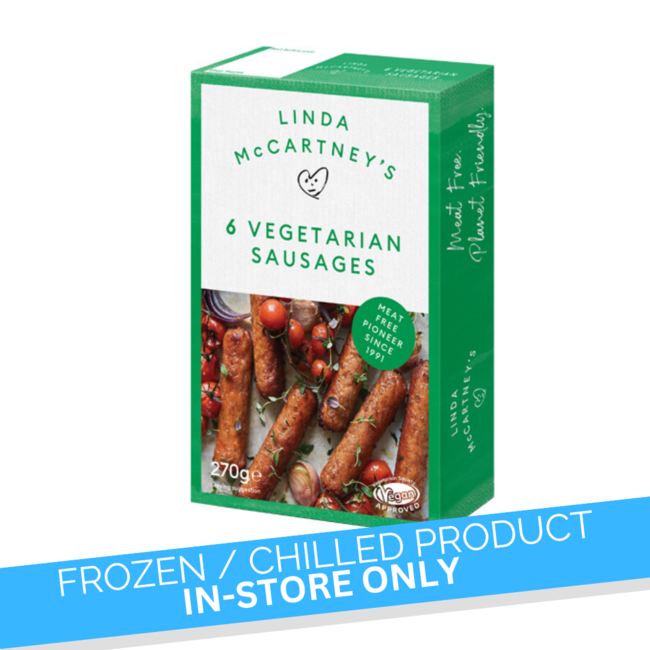 Linda McCartney 6 Vegetarian Sausage 300g