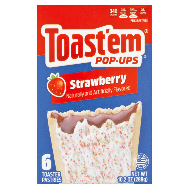 Toast'em Pop-Ups Frosted Strawberry 6pk