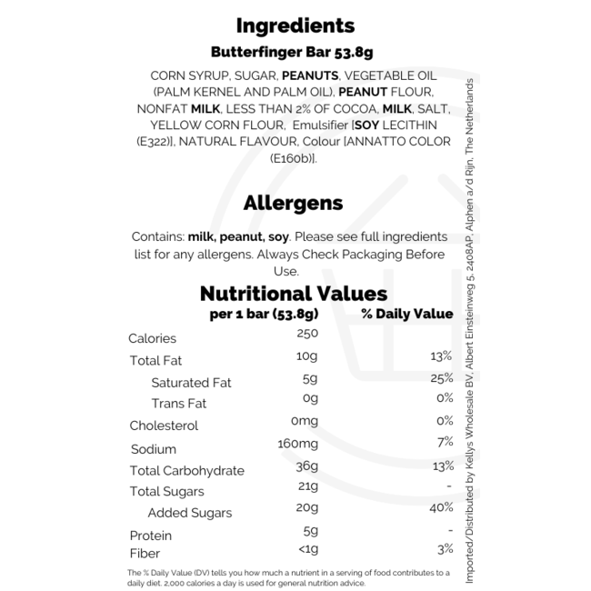 Butterfinger Bar 53.8g