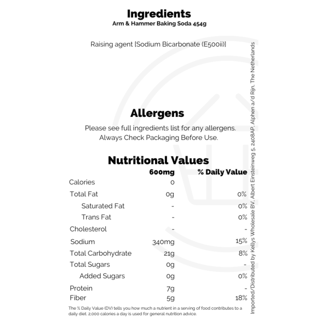 Arm & Hammer Baking Soda 454g