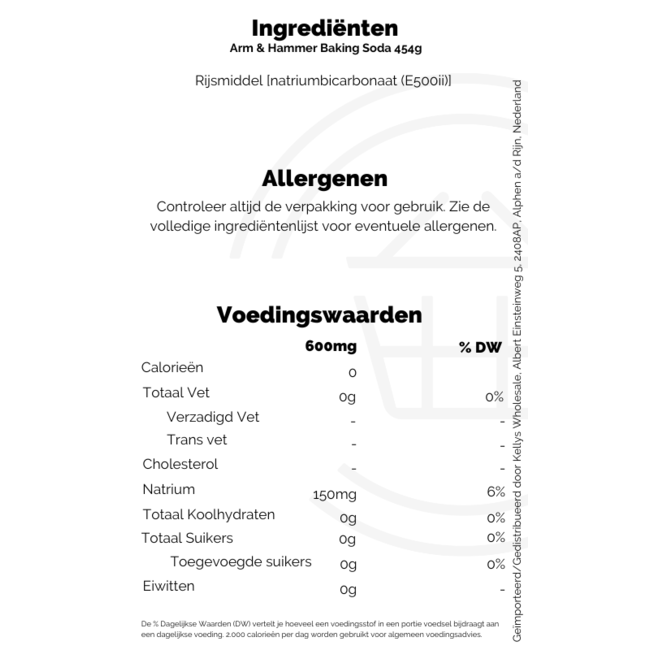 Arm & Hammer Baking Soda 454g