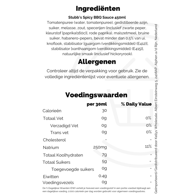 Stubb's Spicy BBQ Sauce 450ml