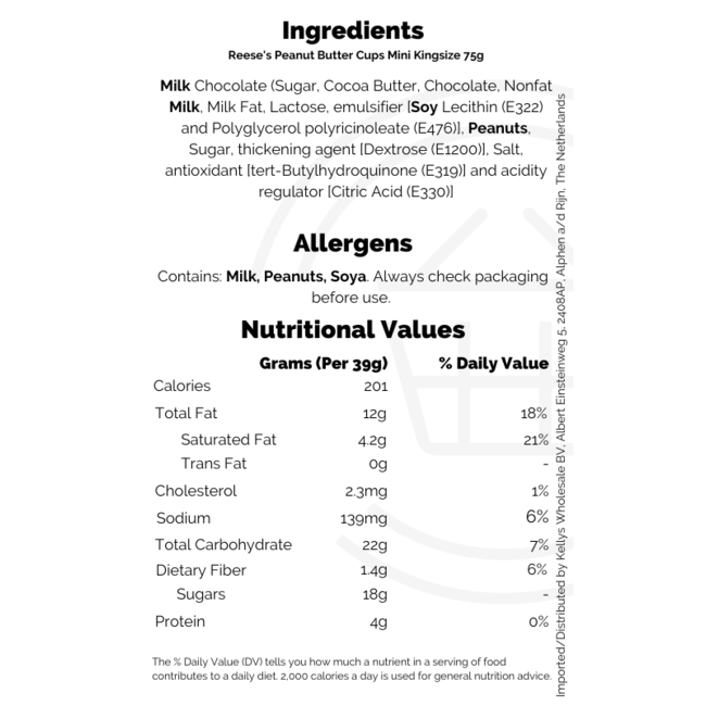 Reese's Peanut Butter Cups Minis Kingsize 70g