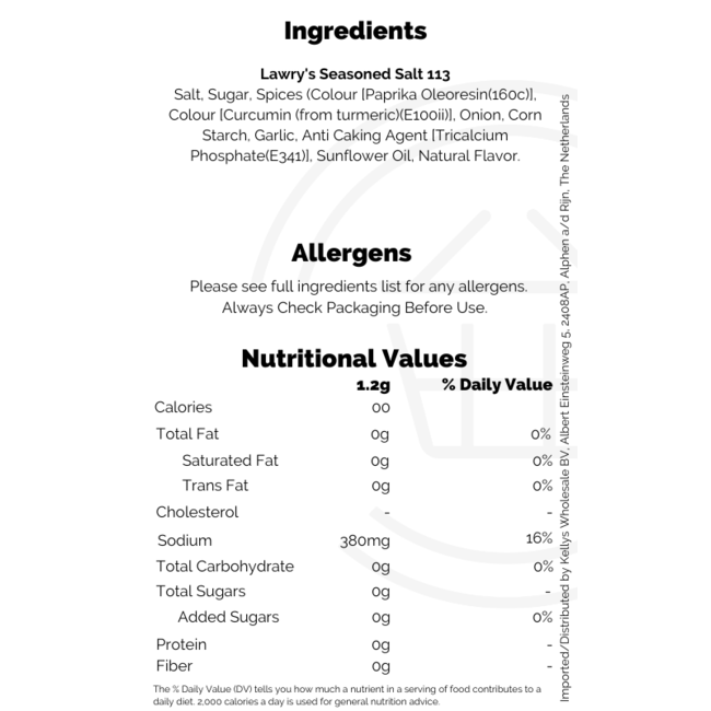 McCormick Lawry's Seasoned Salt 340g
