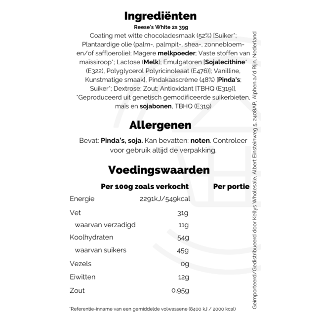 Reese's White 2s 39g