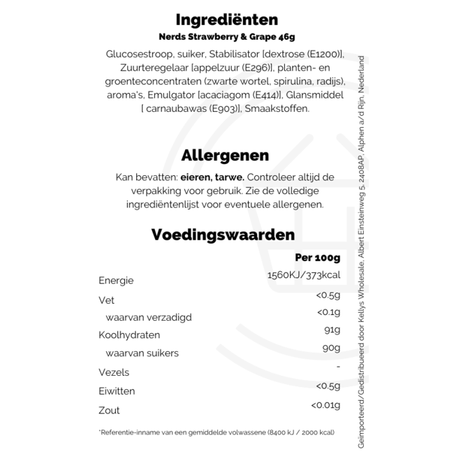 Wonka Nerds For the Love of Nerds Grape Strawberry 46.7g