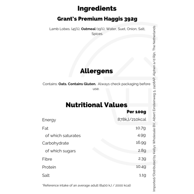 Grant's Premium Haggis 392g – Fleischkonserve & Pastete
