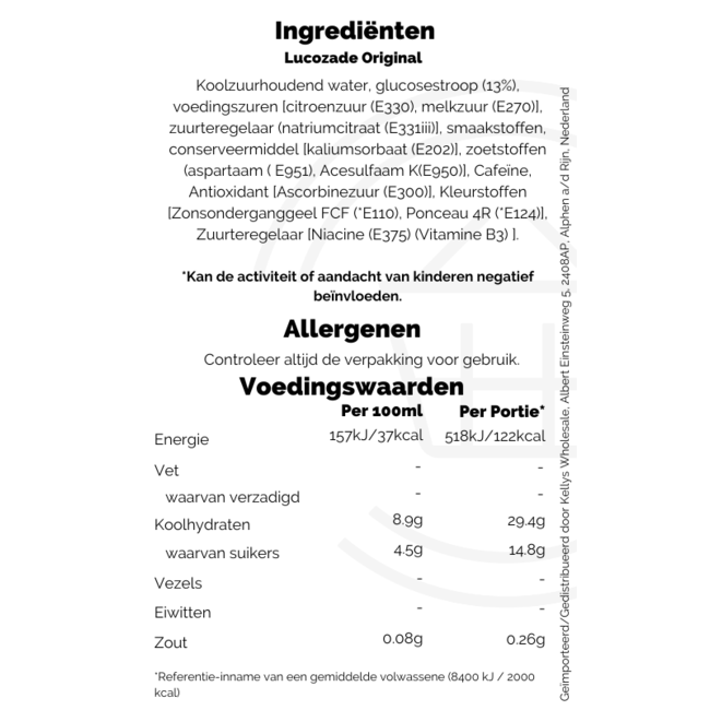 Lucozade Original MULTIPACK 24x330ml – Softdrink