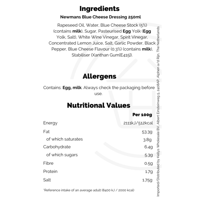 Newmans Blue Cheese Dressing 250ml