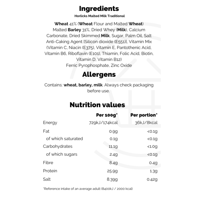 Horlicks Malted Milk Traditional 270g