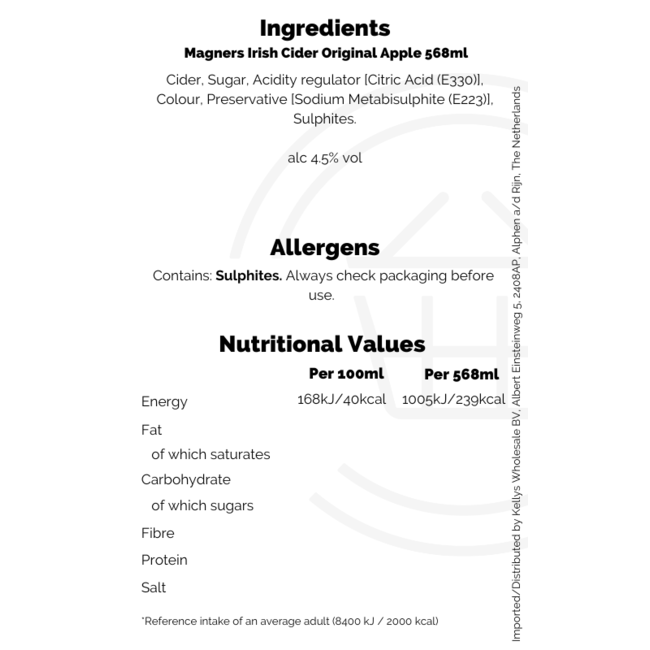 Magners Irish Cider Original Apple 568ml