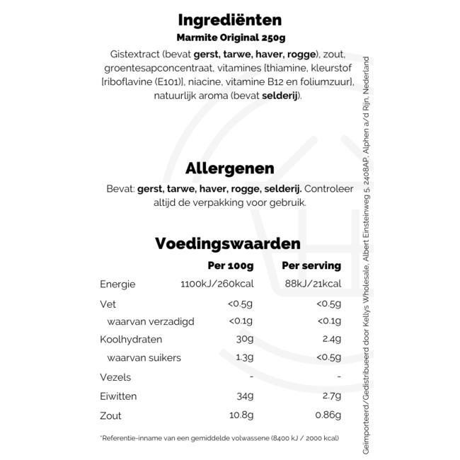 Marmite Original 250g – Hefeextrakt-Aufstrich