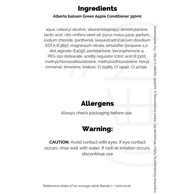 Alberto Balsam Green Apple Conditioner 350ml