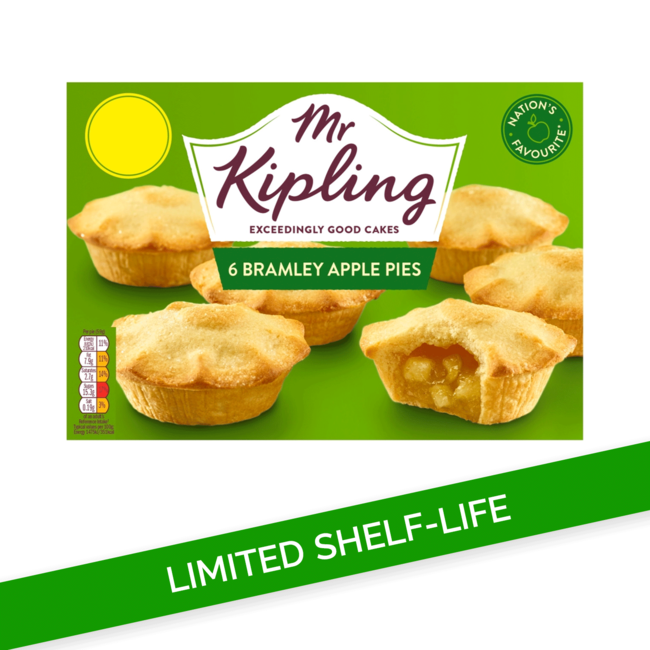 Mr Kipling Bramley Apple Pies 6pk