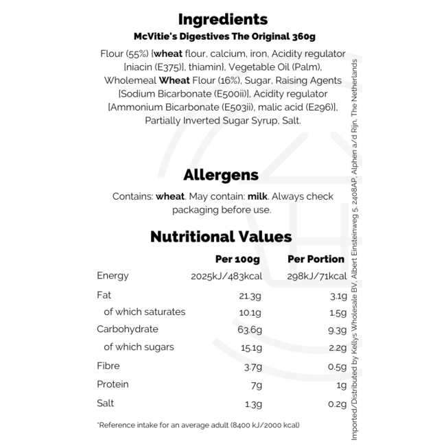 McVitie's Digestives The Original 360g – Kekse