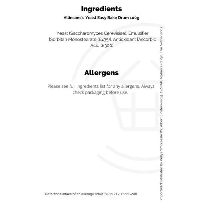 Allinson's Easy Bake Yeast 100g (drum)