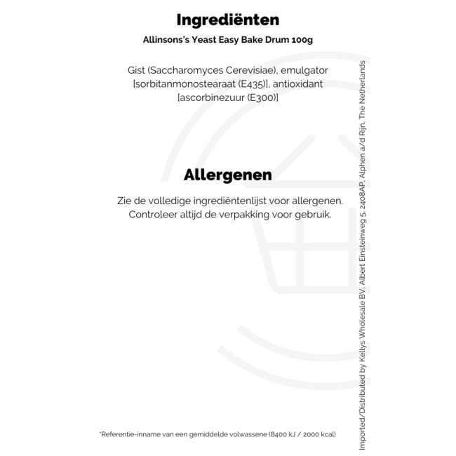 Allinson's Easy Bake Yeast 100g (drum)