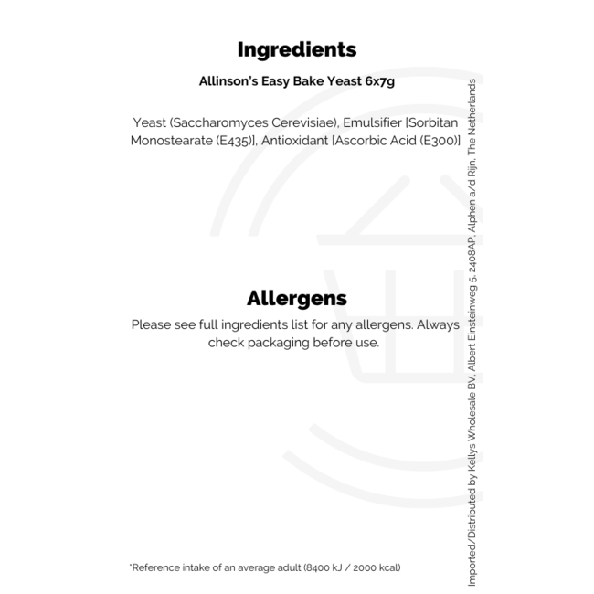 Allinson's Easy Bake Yeast 6pk