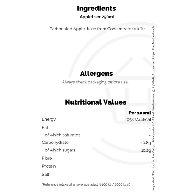 Appletiser 100% Apple Juice 250ml