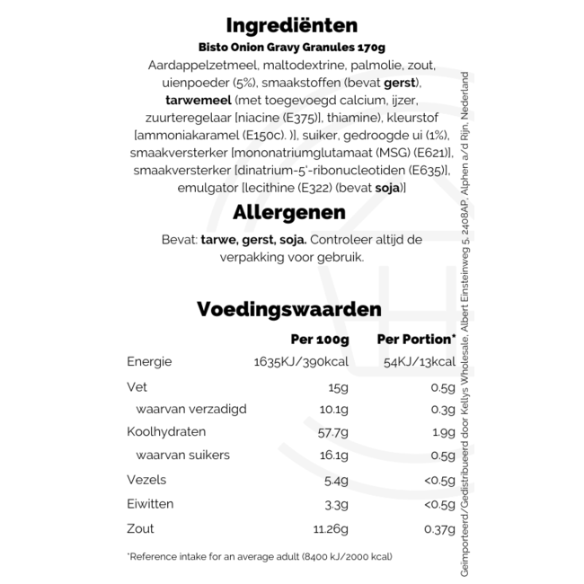 Bisto Onion Gravy Granules 190g Kellys Expat Shopping