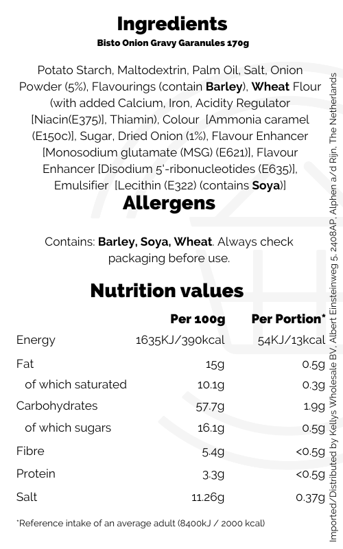 Bisto Onion Gravy Granules 190g Kellys Expat Shopping