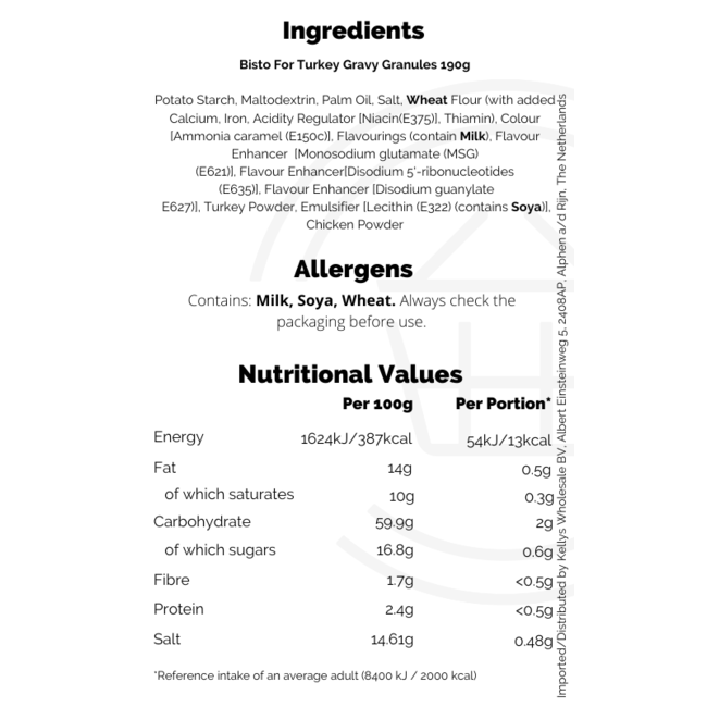 Bisto For Turkey Gravy Granules 190g