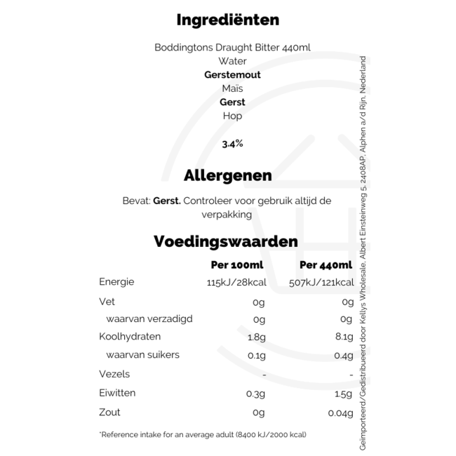 Boddingtons Draught Bitter 4 x 440ml